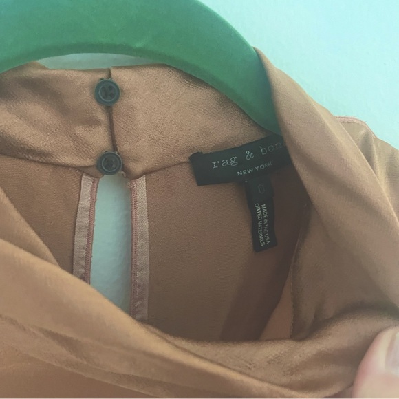 RAG AND BONE - Copper Mock Neck Dress - Picture 3 of 4